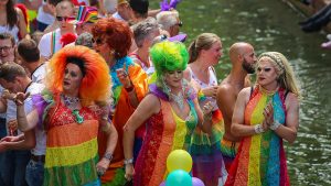 gay pride, boat, rainbow
